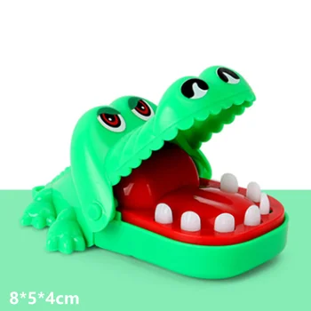 8CM Krokodilo Įkandimo Piršto Žaislas Šeimos Žaidimas Vaikų Žaidimo Juokingi Žaislas Burną Dantų Sukandimas Rankos Pirštą, Kūrybiniai Žaislai, Mielas Keychain