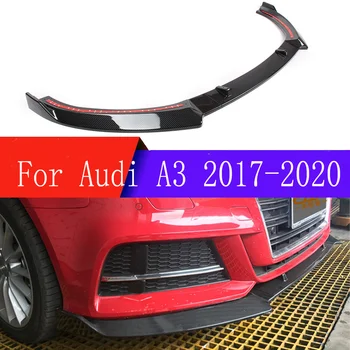 Audi A3 2017 2018 2019 2020 Automobilio Bamperio Splitter Lūpų Spoileris Rinkiniai Apima Išorinės Briaunos Apdaila, Difuzorius Guard Protectio