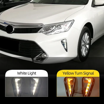 Automobilio LED Dieniniai DRL Žibintai, Priekiniai Rūko Žibintai, Posūkio Žibintai Toyota Camry 2015 2016 2017