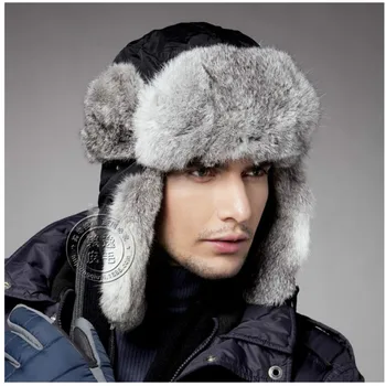 B-8636 rusijos Ushanka Skrybėlę Vyrų Bombonešis Skrybėlę Suaugusiųjų Dirbtinių Kailių Kepurės Šiltas Earflap Kepurės