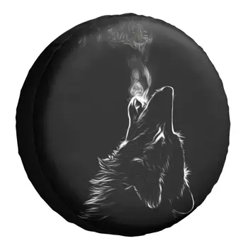 Black Wolf atsarginis Ratas Padangų Padengti Atveju Maišelis Maišelis, skirtas Suzuki Mitsubish Gyvūnų Vandeniui Transporto priemonių Priedai 14