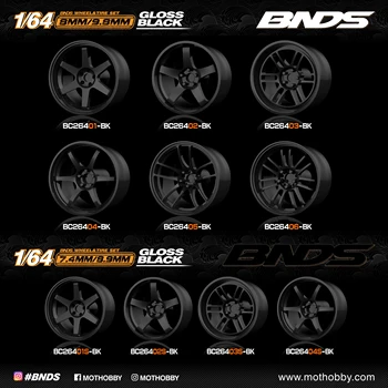 BNDS 1:64 Plastikiniai Ratai, juoda Modelis Automobiliai, TOMY GREENLIGHT Pakeitimai
