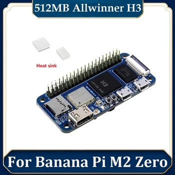 BPI-M2 Nulio Allwinner H3+Quad Core Cortex-A7 H265/HEVC 1080P 512M DDR3 Kompiuterio Vystymo Lenta Su 2Xheat Kriaukle