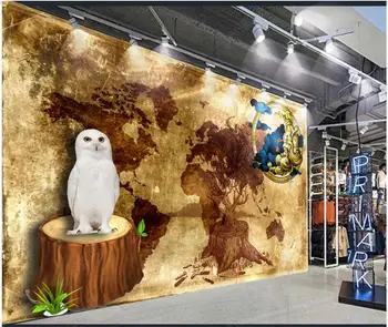 Custom foto tapetai, sienų ir 3 d freskos Retro Europos Tree Oil Dažymo Įrankiai Fono sienos dokumentai kambarį dekoro