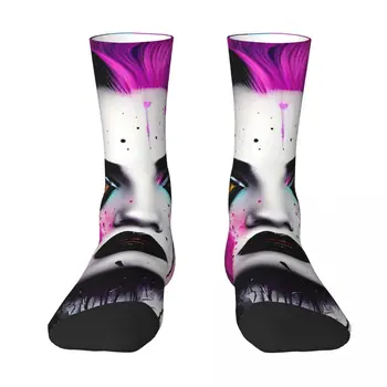 Dažytos Goth Girl Suaugusiųjų Kojinės,Unisex kojinės,vyrų Kojinės moterims Kojinės