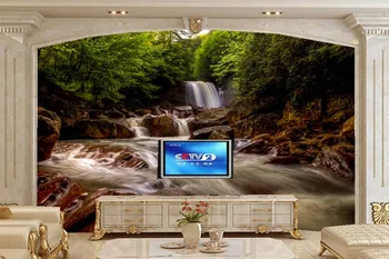 Didelis freskomis papel de parede,Kriokliai, Upių Vakarų Virdžinijos Gamtos tapetai,gyvenamasis kambarys su sofa-lova, TV 3d sienos tapetai
