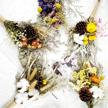 Džiovintos gėlės, gėlių kompozicijų gėlių išdėstymas gypsophila medvilnės mišinio puokštė mažų šviežių kambarį namo apdaila