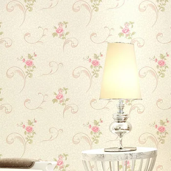 Europos Stiliaus Sodo Gėlių Tapetai Miegamajame, Gyvenamasis Kambarys neaustinis Audinys 3D Įspaudų Siena Popieriaus Ritinio
