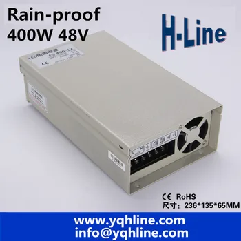 FY-400-48 stebėti power LED Rainproof perjungimo maitinimo transformatorius 220v 48v, galia 400W 48V 8.3.