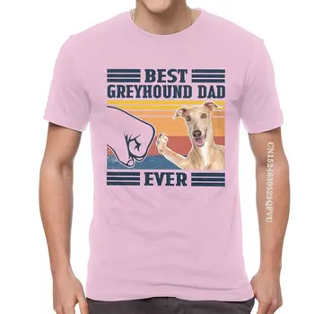 Geriausia Kurtas Tėtis Kada Nors T Marškinėliai Vyrams Mados Marškinėliai Derliaus Sighthound Whippet Šuo Tshirts Medvilnės Negabaritinių Tees Viršuje Drabužiai