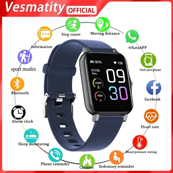 GTS2 Moterų Smart Watch Vyrų Fitneso Tracker 1.7 Touchscreen Smartwatch Širdies ritmo Miego Stebėti IP68 Vandeniui Sporto Žiūrėti