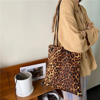 Gyvūnų Spausdinti Leopard Krepšys Moterims Moteriški Krepšiai Prekės Didelės Talpos Peties Sankabos Hobos Rankinės Kukulis Nešti Mados Moterų Maišas