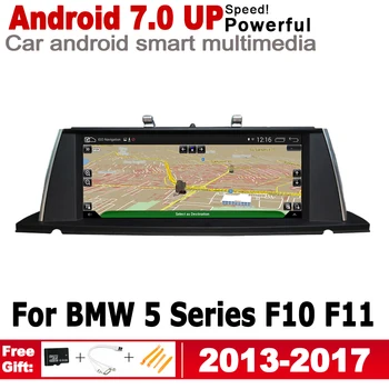 IPS Android 7.0 IKI Automobilio Multimedijos Grotuvas GPS Navigacija BMW 5 Serijos F10, F11, 2013~2017 NBT Originalaus Stiliaus HD Ekranas, WIFI BT