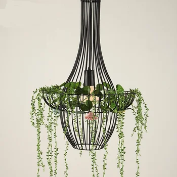 Italijos dizaino geležies menas, lempos, vazonai dangaus sodai vazoninių augalų Šiaurės restoranas sieniniai šviestuvai kūrybos priedai veltiniams, vilna lempa LO71818