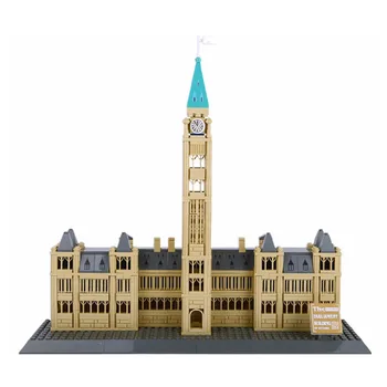 Kanados Parlamento Pastatas, Miesto Architektūra, Statyba Blokai Namų Puošybai Klasikinis Miesto Gatvės Namo Žaislai, Vaikų Dovanų