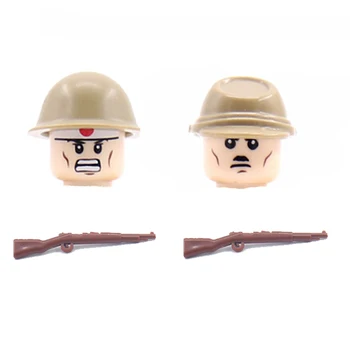 Karinės Serijos WW2 Japonijos Armijos Karių Skaičius Pastate Blokus, Ginklus, Ginklus, Dalis Plytų Žaislas Vaikams F001