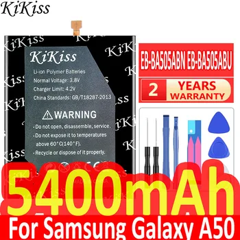 KiKiss EB-BA505ABN EB-BA505ABU 5400mAh Baterijos SAMSUNG Galaxy A50 A505F SM-A505F A505FN/DS A505GN/DS A505W A30s A30