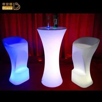 LED Spalvinga Šviesos Baldai, Baras, stalas ir Kėdės KTV Dekoratyviniai Baldai Vandeniui Baro Taburetės Baras