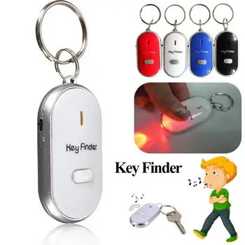 LED Švilpukas Key Finder Mirksi Pypsėjimu Garso Valdymo Signalas ir Anti-Lost Key Finder 
