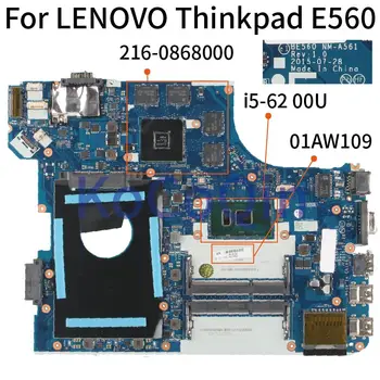 LENOVO Thinkpad E560 E560C I5-6200U Sąsiuvinis Mainboard BE560 NM-A561 01AW109 SR2EY 216-0868000 DDR3 Laptopo Plokštė