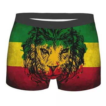 Liūtas Iš Judo Rasta Jamaikos Reggae Trumpikes Vyrams Spausdinti Vyrų Rastafarian Meno Apatiniai, Kelnaitės, Kelnės Minkštos Kelnės