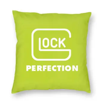 Mados Glock Pagalvėlė Padengti 40x40 Apdailos Spausdinimas JAV Pistoletas Pistoletas Logotipą, Mesti Pagalvės užvalkalą už Kambarį dvipusės