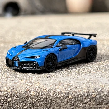 MINI GT 1:64 Bugatti Chiron Pur Sporto Mėlyna LHD Diecast Modelio Automobilių