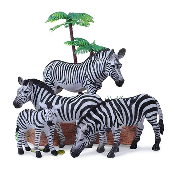 Modeliavimas Gyvūnų Modelio Afrikos Zebra Rankų Lauko Žaislai, Kietas Papuošalai Vaikų Pažinimo Įspūdį Pav Modelis