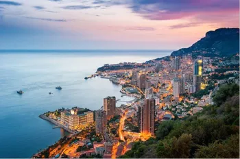 Monako pakrantėje medinė dėlionė 1000 vienetų ersion dėlionės baltos kortelės suaugusiųjų vaikų švietimo žaislai