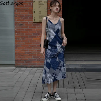 Moterų Nightgowns Pledas Spliced Dizaino Kvėpuojantis Rankovių Sleepwear Ilgas Plonas Vasaros Korėjos Spageti Dirželis Sleepshirts Laisvas