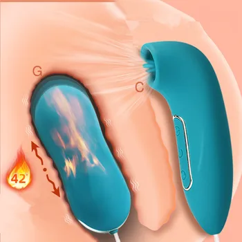 Moterų Spenelių Čiulpti Oralinio Sekso Žaislai Moterims G taško C-Spot Klitorį Stimuliuoja Gyvis Krūties Massager Liežuvio Vibratoriai Moteris