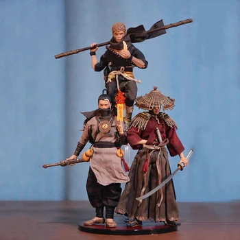 Naujas Originalus 1/12 Vyrų Kareivis Kinų Stiliaus Jonas Xiaoxia Nu Liang Hou San Samurajus Modelis 6