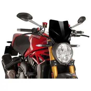 Naujos Kartos Motociklo Priekinio Stiklo, Priekinio Lango Deflektorius, Skirtas Ducati Monster 797 821 1200 / S 2014 M. 2015 M. 2016 M. 2017 M. 2018 M. 2019 M. 2020 M.