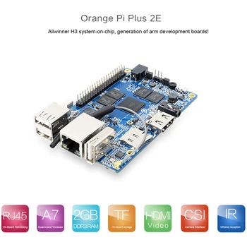 Oranžinė Pu Plus 2E Allwinner H3 ARM Cortex-A7 Quad-Core, 2 GB DDR3 Atminties, Gigabit Ethernet Uosto Plėtros Taryba