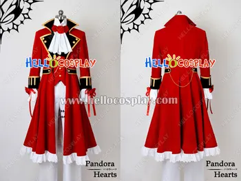 Pandora Hearts Cosplay Oz Vessalius Raudonas Kostiumas H008