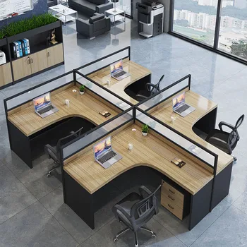 Paprasta Šiuolaikinių Įmonių Darbuotojų Biuro Stalas Ir Kėdė Derinys