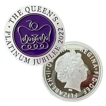 Platinum Jubiliejaus Proginę Monetą Karalienė Elizabeth II Suvenyrų Monetų, Suvenyrų Draugams, Šeimos Bendradarbis Puiki Dovana