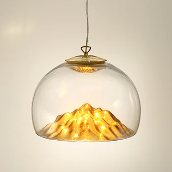 Postmodernios LED sieniniai šviestuvai Šiaurės deco kabo lempa vulkaninio Stiklo pakabos šviestuvas, Baras, miegamasis restoranas loft įrenginiai