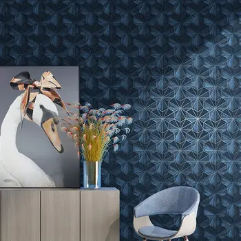 Pramonės Loft 3D Pledas Geometrinis Tapetų Dizaino, Vandeniui atspari PVC Restoranas, Kavos Arbatos Namai tėtis peint