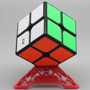 Qiyi Qidi 2x2x2 Magic Cube Juoda Balta Lipdukas 2x2 Kišenėje Kubo 50mm Dydžio Mini Cube Antistress Žaislai Vaikams Dovanų
