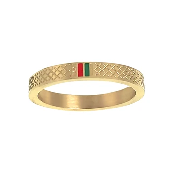 Rose Aukso Spalvos Nerūdijančio Plieno Žiedas, Skirtas Moterims, Vyrams, Vestuves Prabangos Prekės Afrikos Juvelyrika Dubajaus Moterų Kalėdų Dovana