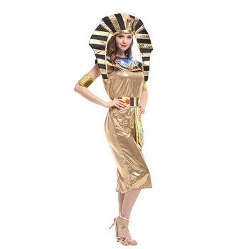 Seksualus Kleopatra Cosplay Moteris Helovinas Karalienė Egiptas Kostiumų Karnavalas Maskuotis Šalis etape parodyti Atostogų Festivalio paradas suknelė