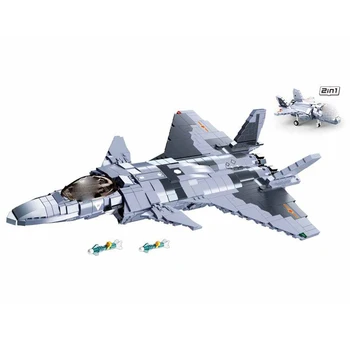Sluban 0931 J-20 Stealth Fighter Mažų Dalelių įspūdį surinkti orlaiviai, statyba blokai berniukas žaislai Vaikams dovanos
