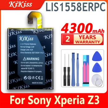 Sony 4300mAh LIS1558ERPC Baterija SONY Xperia Z3 L55T L55U D6653 D6633 D6603 Mobilųjį Telefoną Pakeisti Baterijas +Dovana Įrankiai