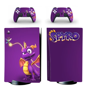 Spyro Drakonas PS5 Standartinis Diskas Odos Lipdukas, Decal Padengti 5 PlayStation Konsolės & Valdytojas PS5 Odos, Vinilo Lipdukai