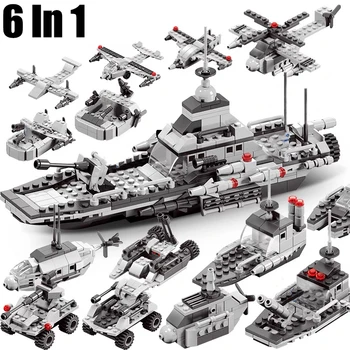 SS 6 1 Karinio Serijos Mūšis Cruiser Destroyer Blokai Idėja Fregata Plytų Karo Modelį, Žaislai Vaikas Kalėdų Dovana