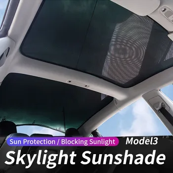 Stiklinis Stogas Atnaujinti Saulės Pavėsyje, skėtį nuo saulės už Tesla 19-22 Modelis 3 Priekinės Galinės Stoglangis prekinis, galinis Stiklo Stoglangis Aklas, Ant Ju
