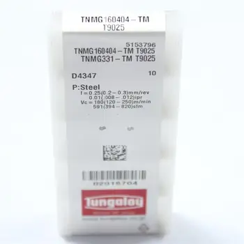 TNMG160404-TM T9025 Tungaloy 100% Originalus Tekinimo Įrankis Tekinimo staklių Dalys CNC Tools TNMG160404-TM T9025