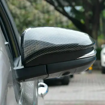 Toyota RAV4 2013 - 2018 Anglies Pluošto Išvaizdos šonines Duris Veidrodis Padengti Apdaila 2vnt Automobilių modifikacijos Auto dalys