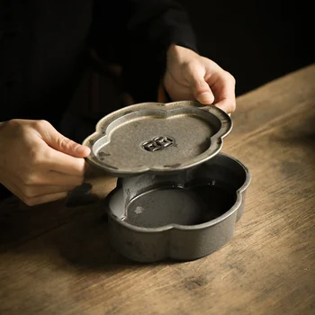 tradicinės keramikos arbatinukas trivets ovalo kinijos puodkėlės namų porceliano arbatinukas stendas